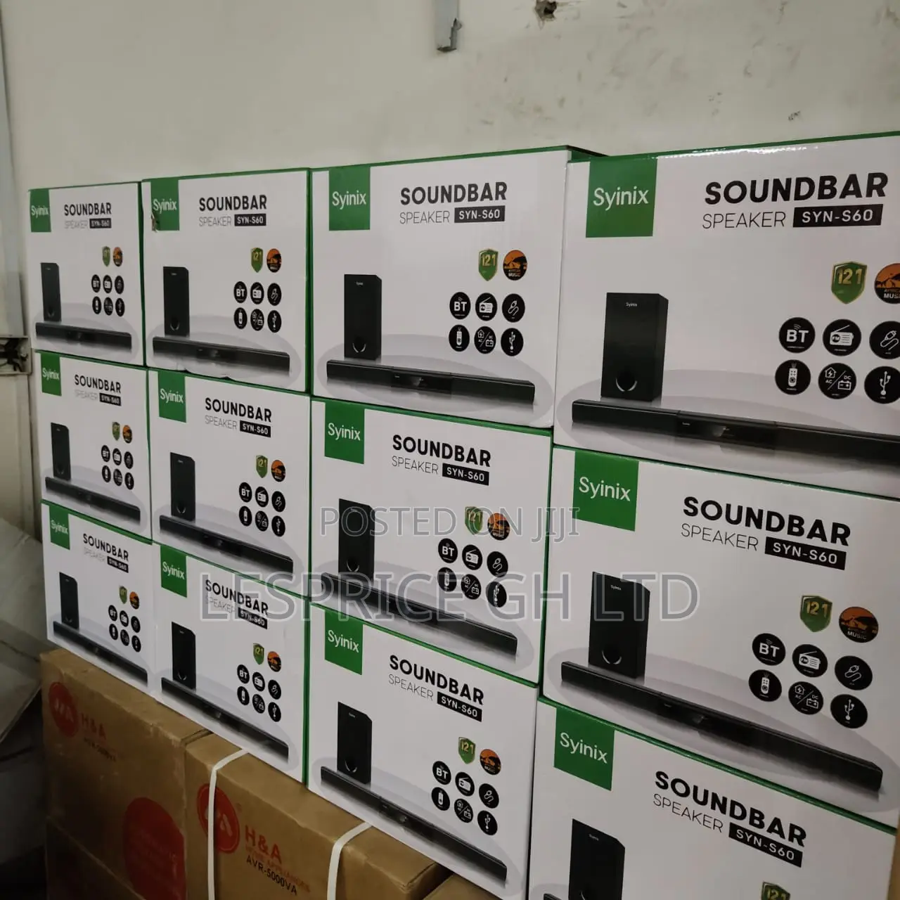 Long Lasting Original Black Syinix Bluetooth Soundbar