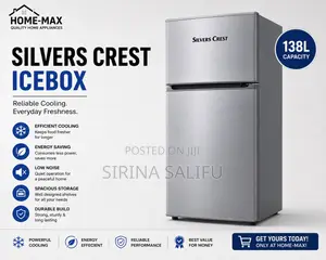 Silvers Crest 138L Double Door Icebox