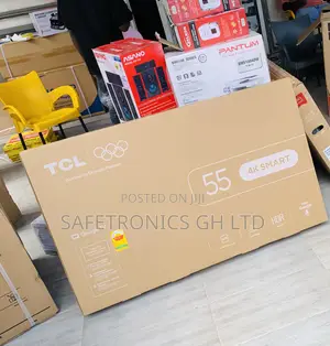 Neatly Boxed TCL 55" Uhd Smart Android TV 55p635