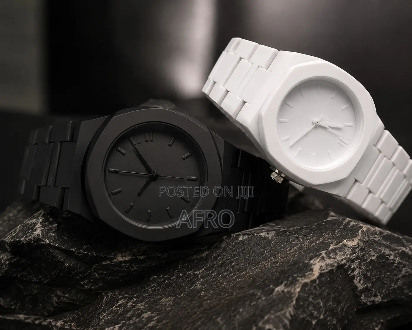 Luxury Minimalist Quartz Wrist Watch – Black White (Unisex)