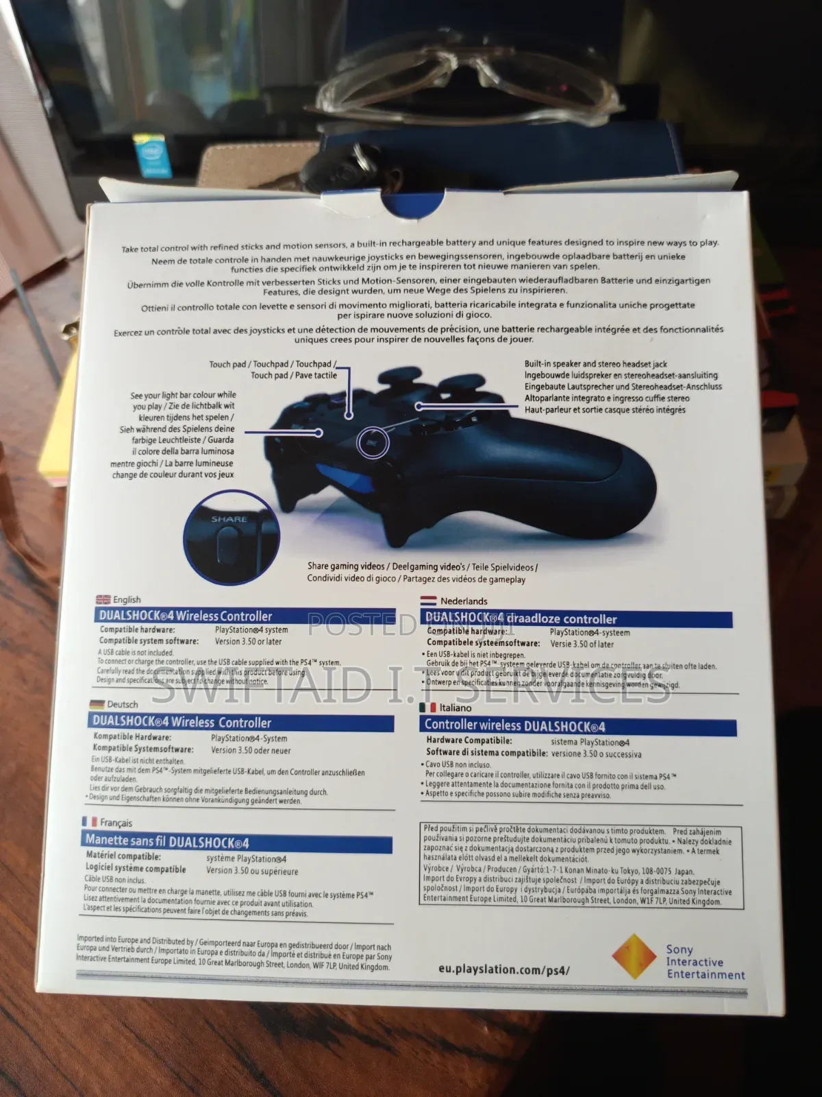 Playstation Dualshock 4 Wireless Controller Ps4