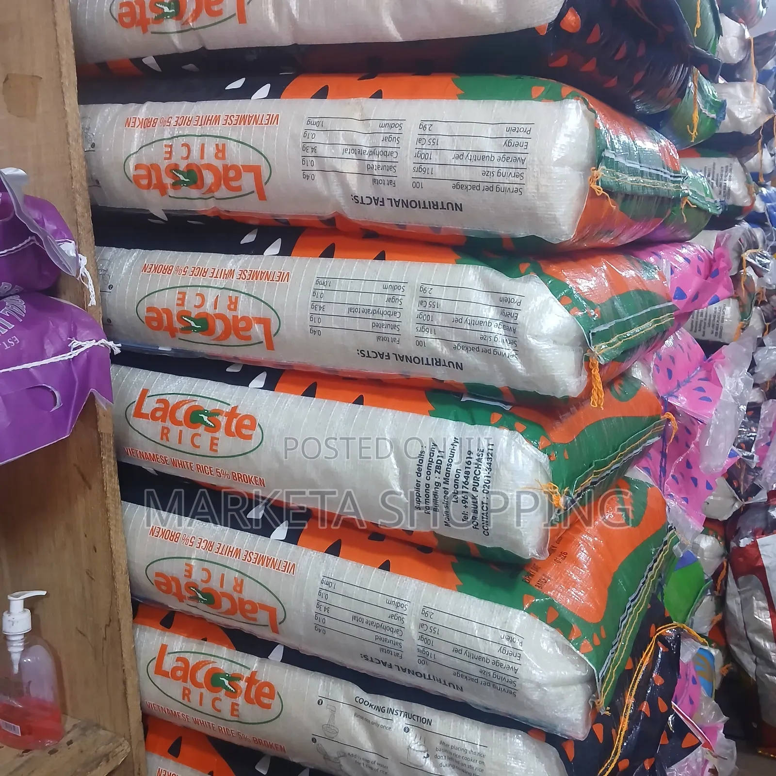 La Coste Vietnamese Rice 50kg