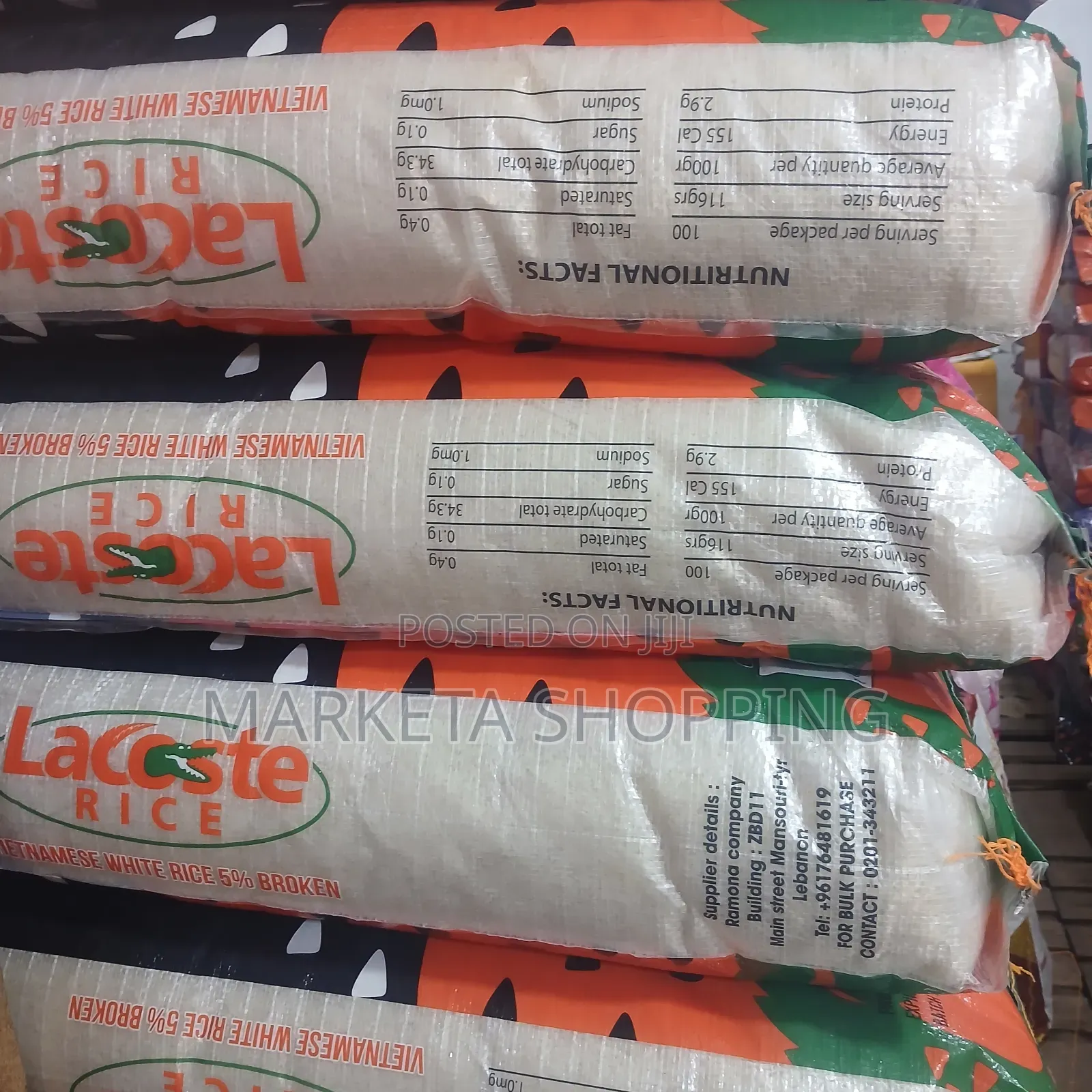 La Coste Vietnamese Rice 50kg
