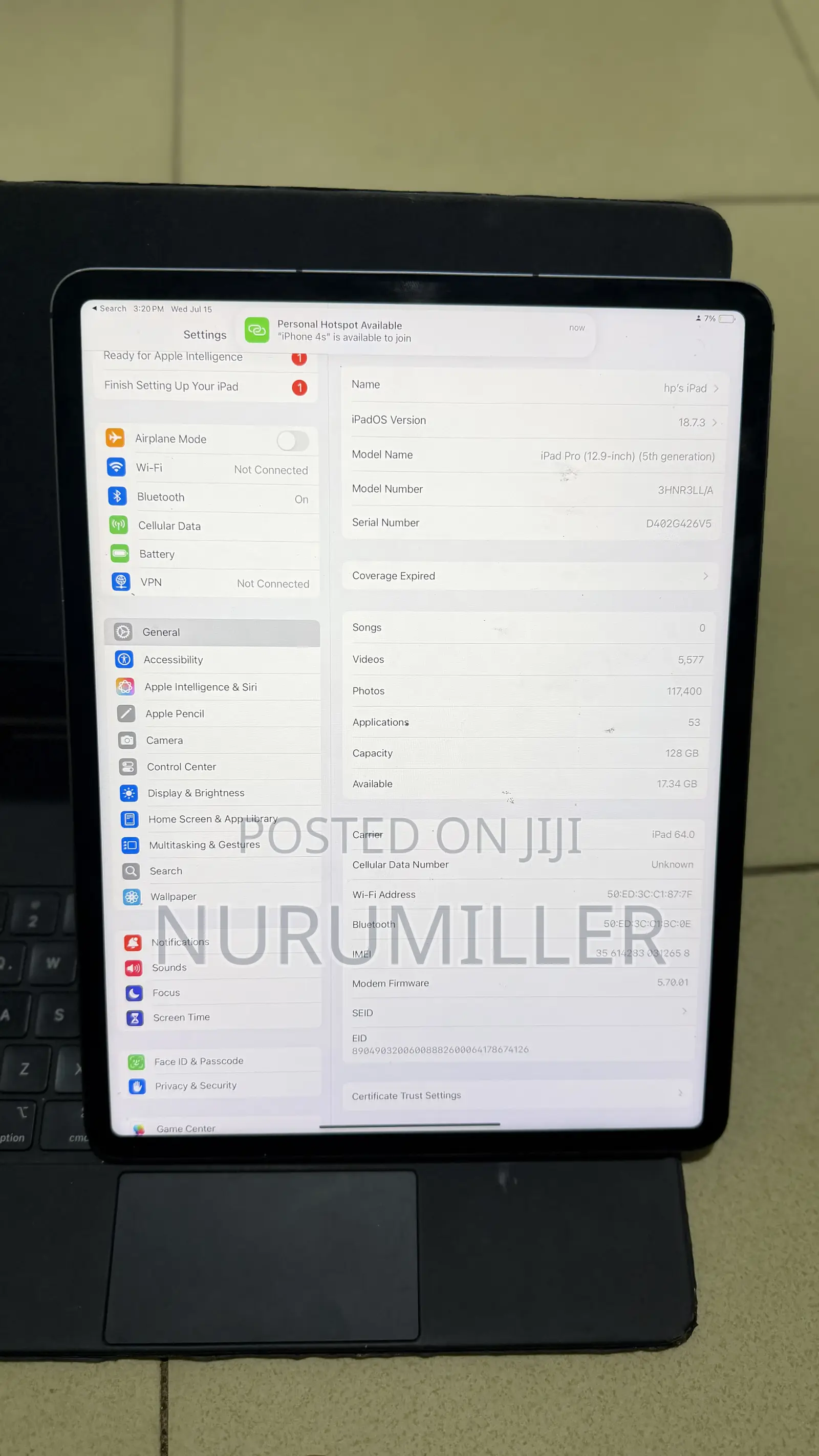 Apple iPad (2022) 128 GB Gray