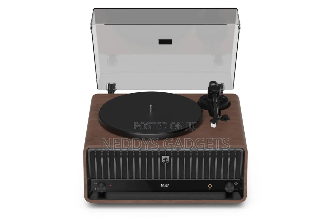 Philips the Tina Turntable/Tuner/Bluetooth System With Builtin Speaker