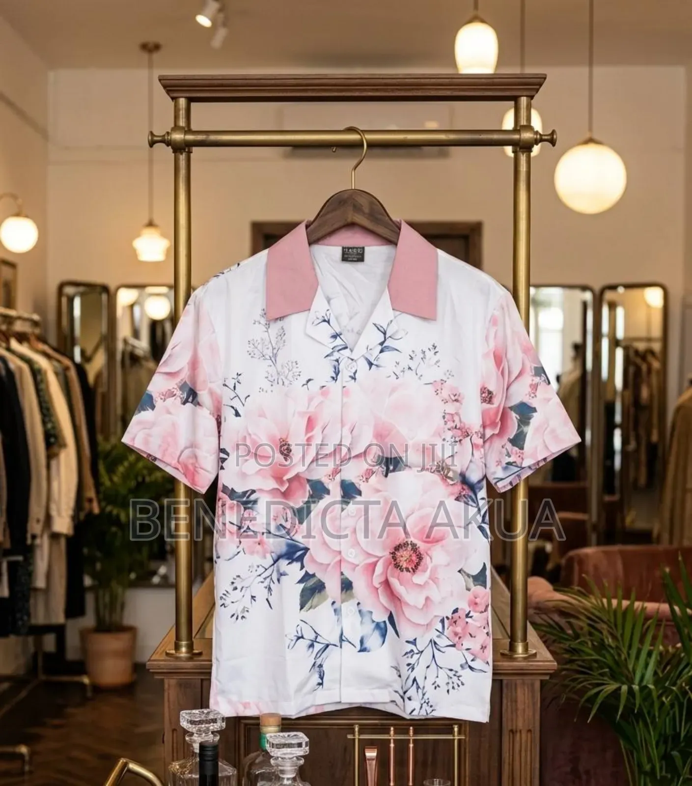 Vintage Shirt Pink Floral