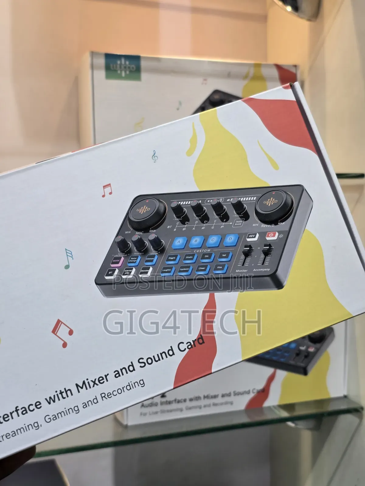 Podcast and Live Streaming Audio Interface With Mixer and Soundcard