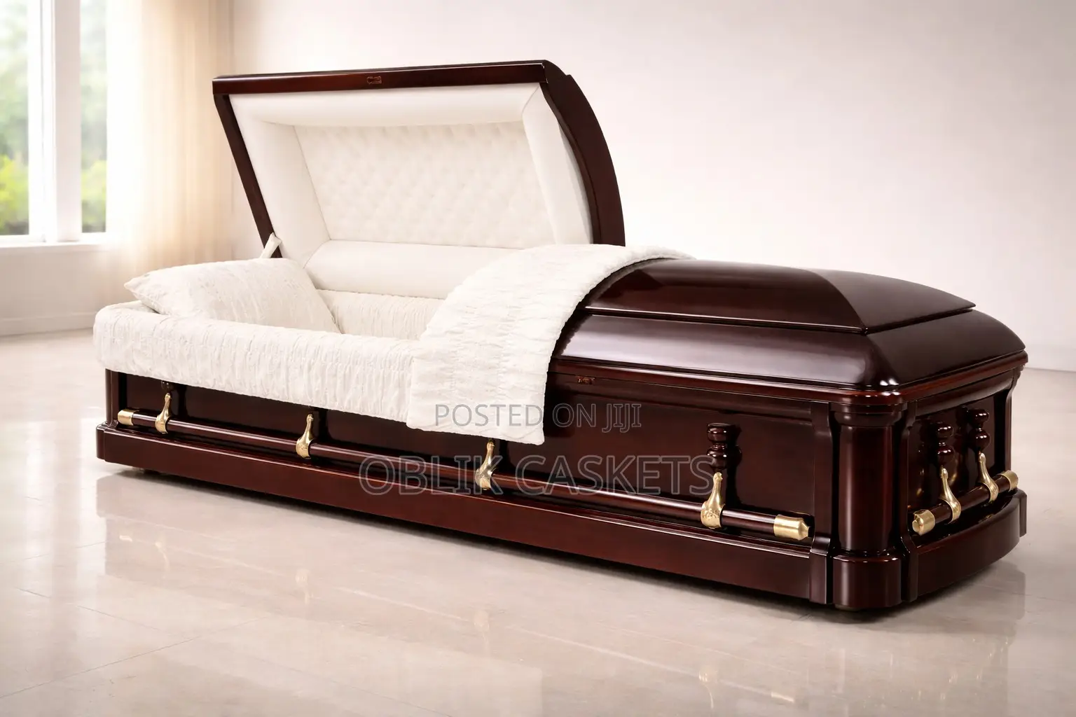 The Emperor Premium Hardwood Casket