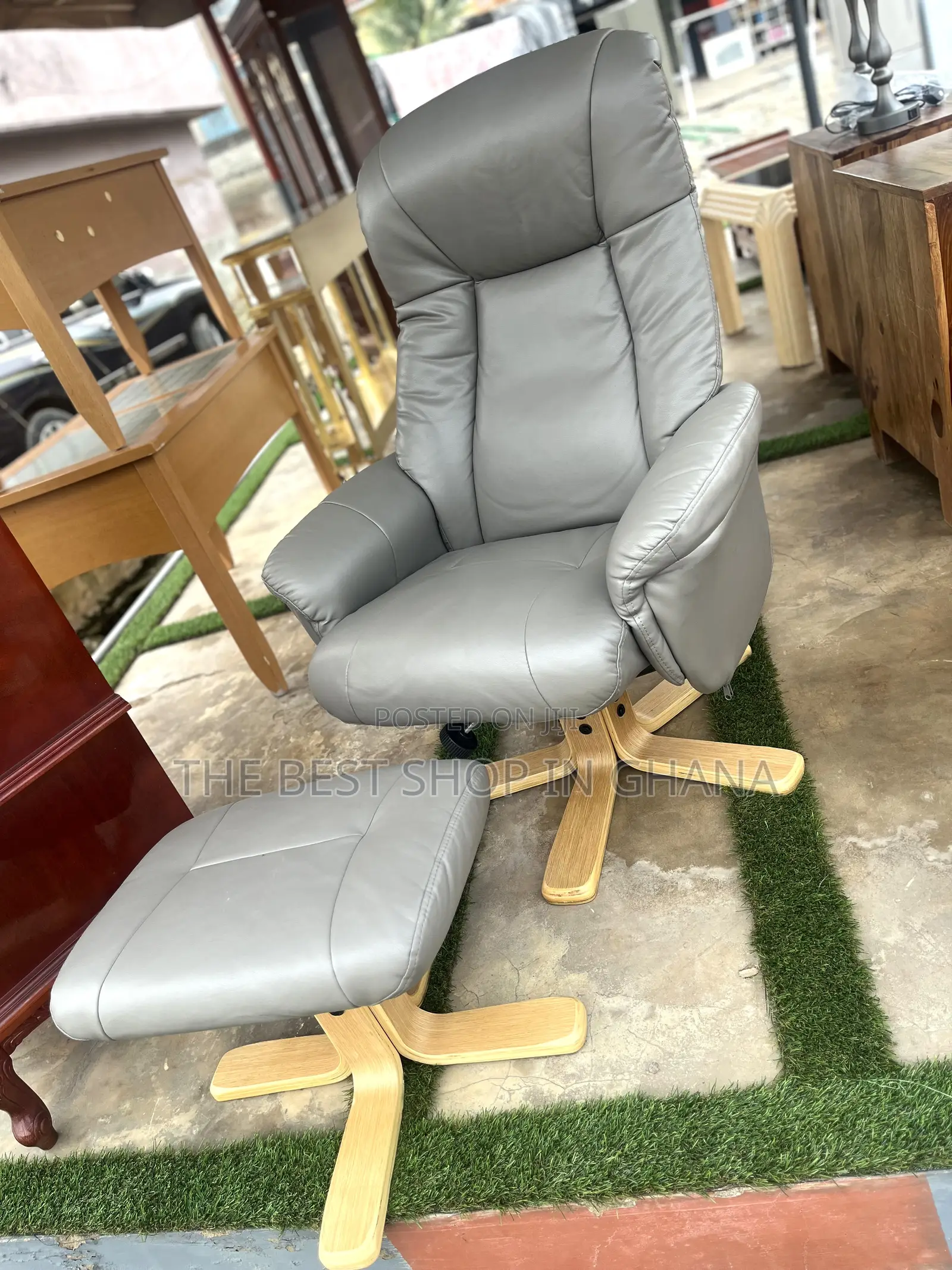 Nice and Unique Chair With a Foot Rest Available for Sale