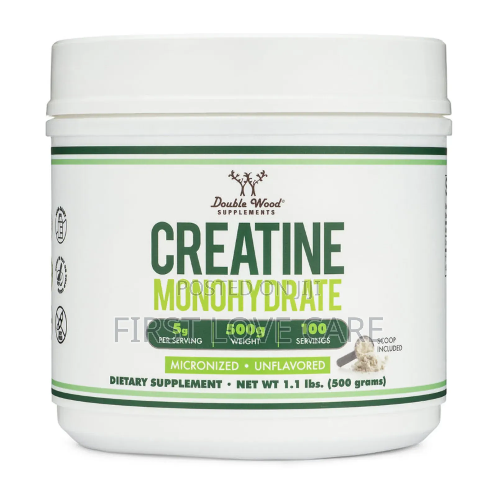 Double Wood Creatine Monohydrate 100serving(1.1 LBs)