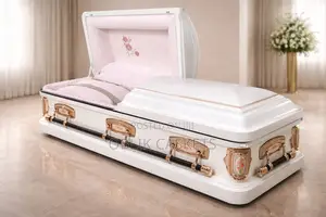 The Primrose Antique White Premium Metal Casket