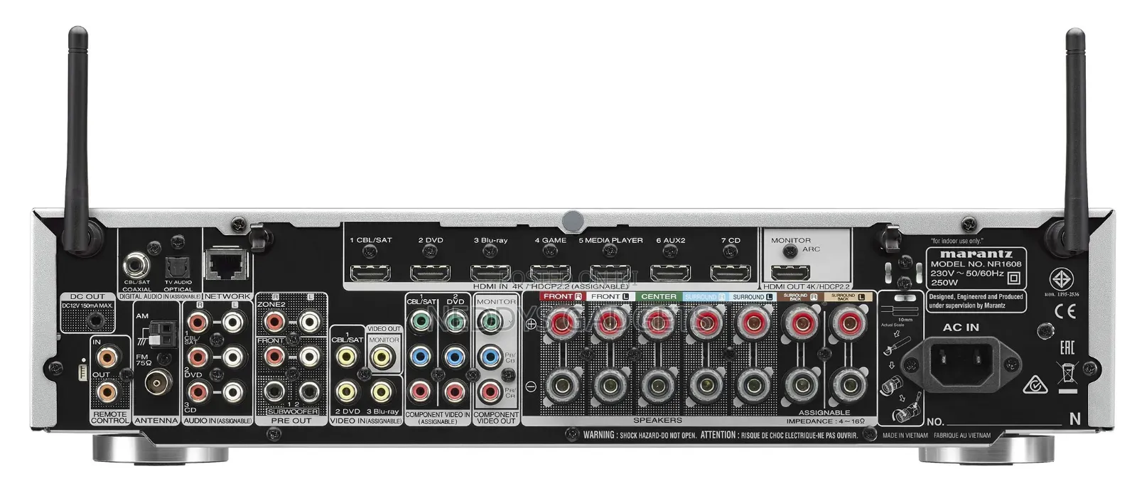 Marantz NR1608 AV Sound Receiver 7.2 Channel Dolby Atmos