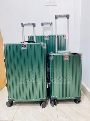 3Set Luxurious Executive Zipless Luggages in Emerald Green Colors