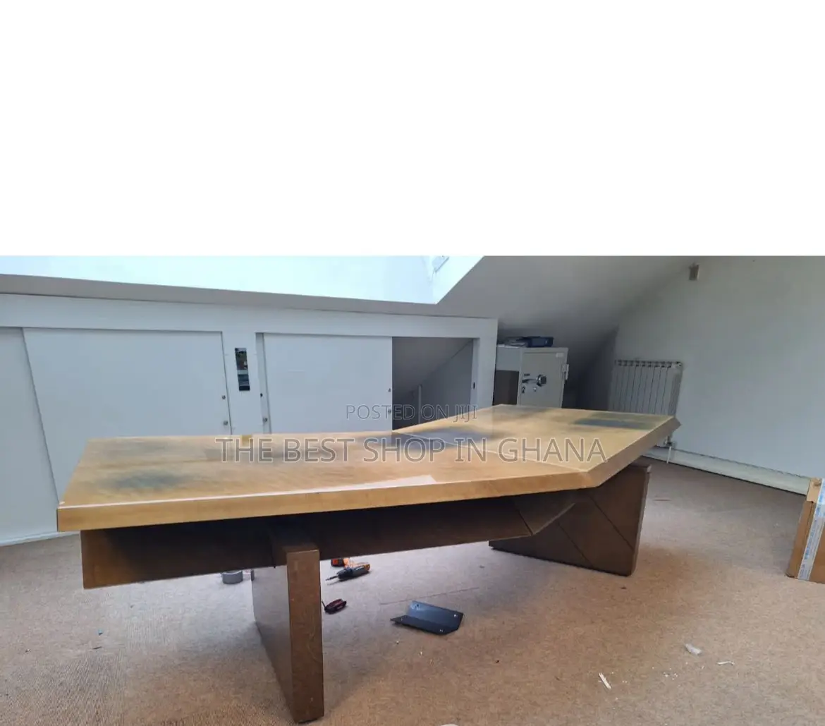 Made of Marble and Oak Wood , a Very Big Office Table From Uk 