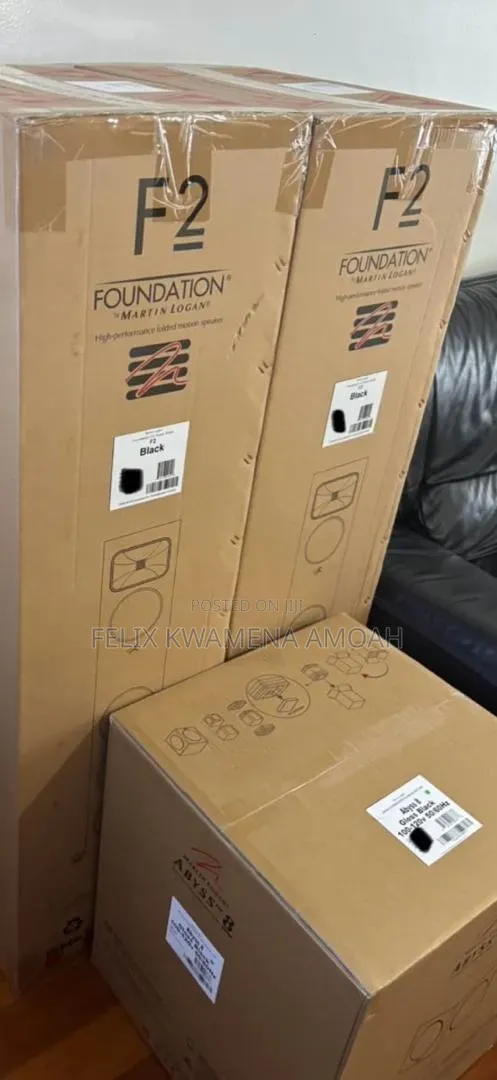 Martin Logan High End Tower Speakers With Abyss 8" Powerful Subwoofer