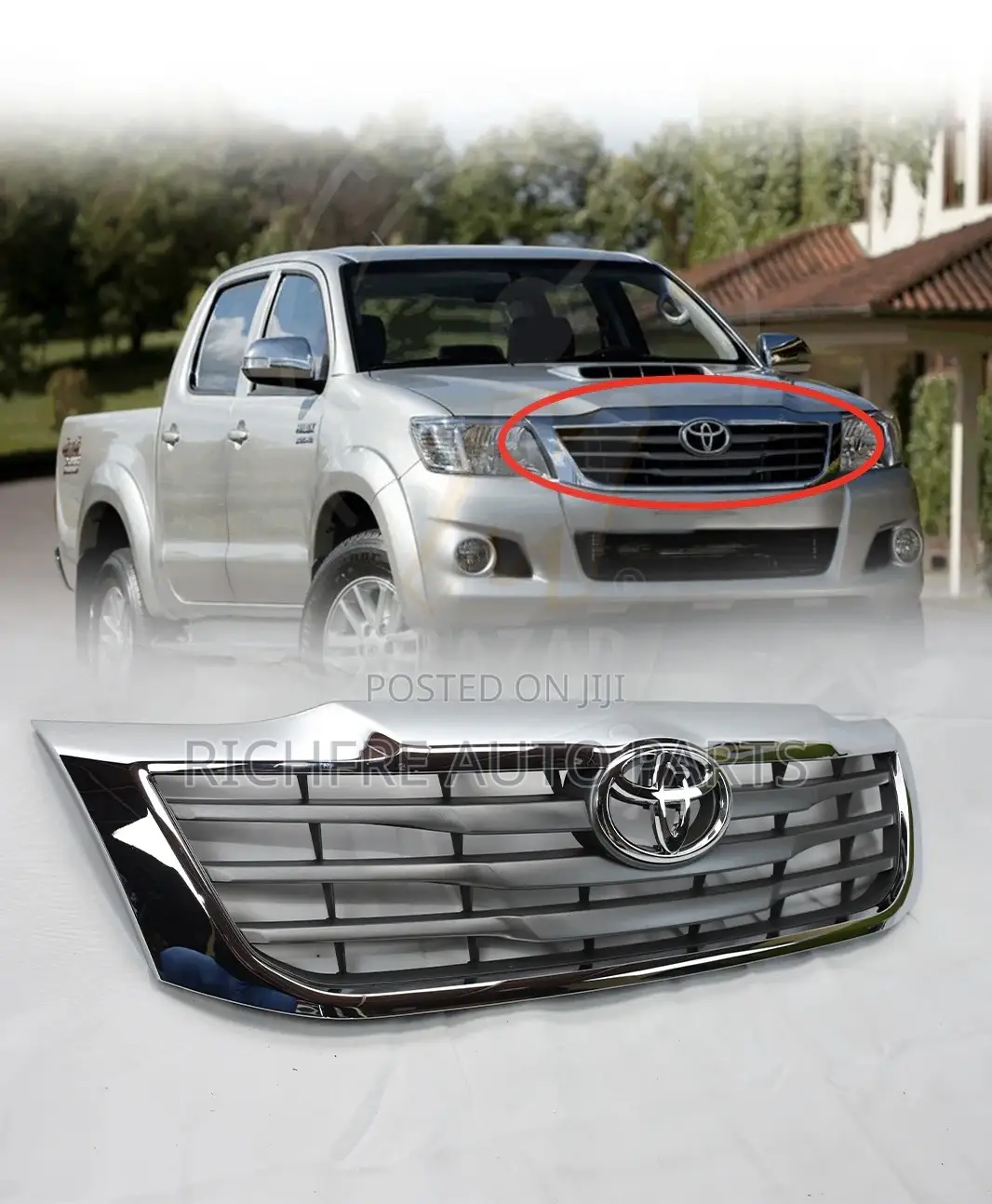 Toyota Hilux 2012 2013 2014 Front Grille Shells Chrome Original