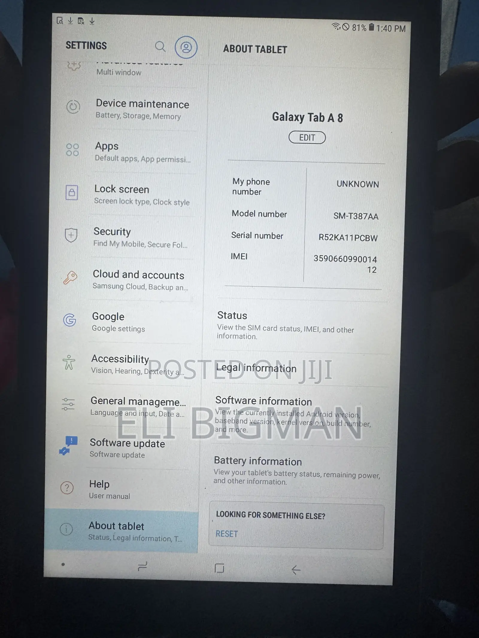 New Samsung Galaxy Tab A 8.0 (2018) 32 GB Black