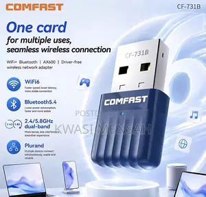 USB WiFi6 Wireless and Bluetooth 5.4 Adapter