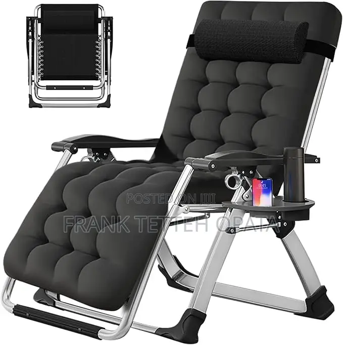 FICISOG Zero Gravity Chair, Reclining Lounge Chair With Cushion