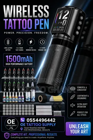 Wireless Tattoo Machine Complete Kit