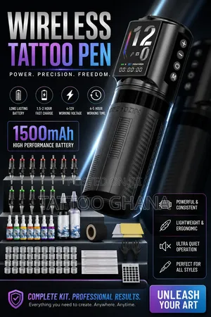 Wireless Tattoo Machine Complete Kit