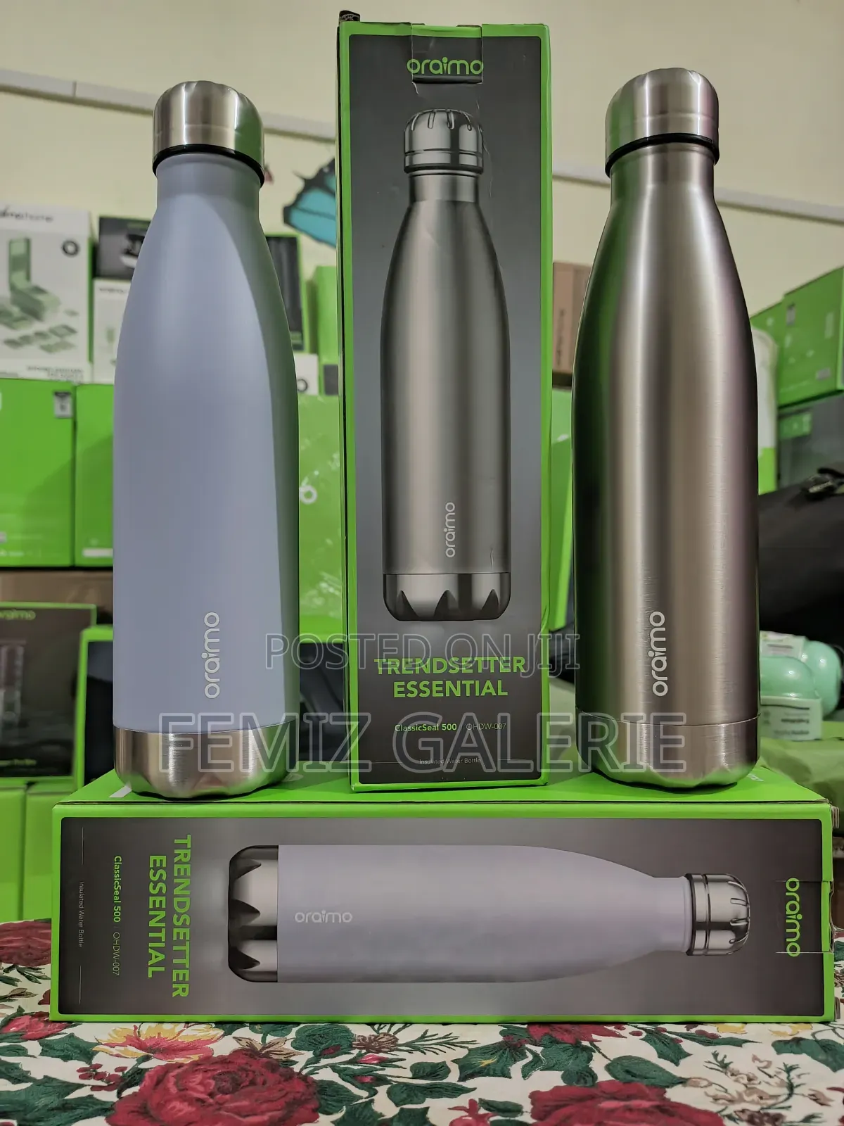 Oraimo ClassicSeal 500 500ml Compact Leakproof Insulated Water Bottle