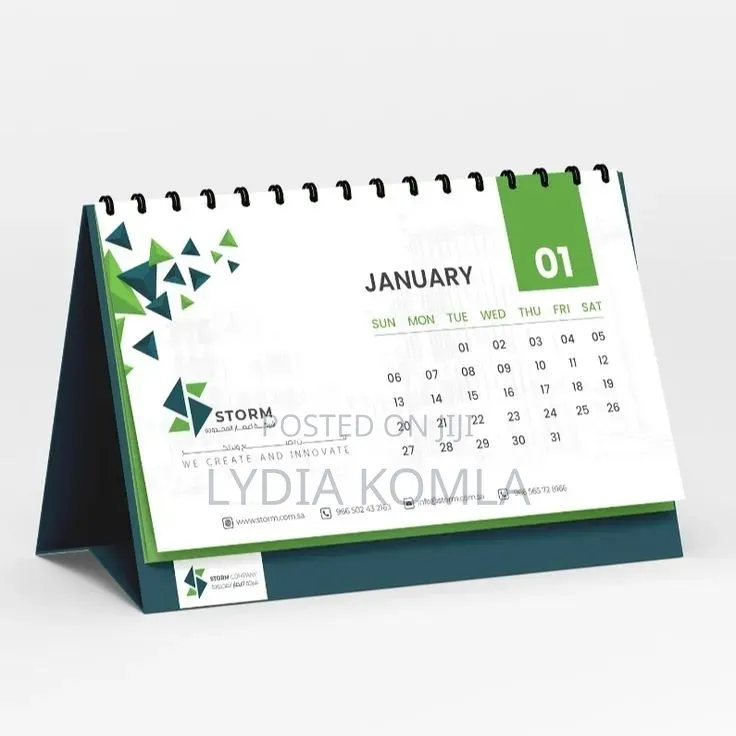 Desktop Calendar With Branding