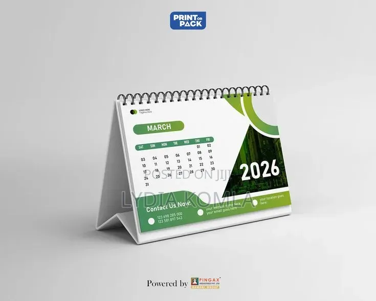 Desktop Calendar With Branding