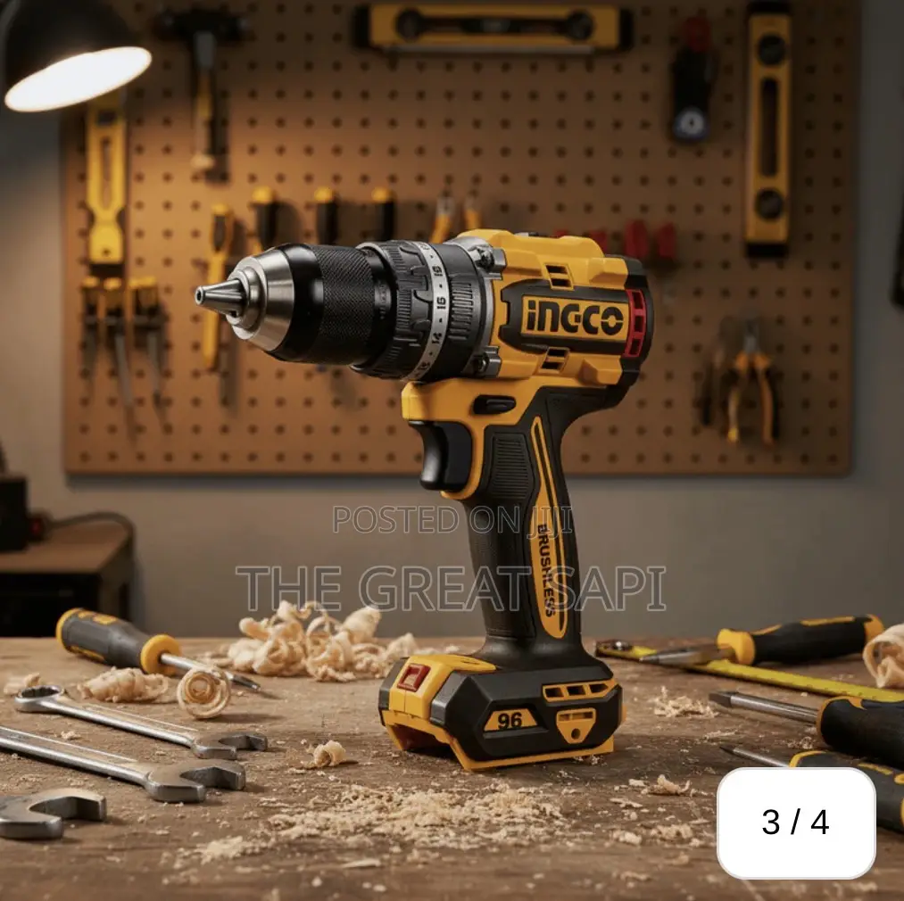 Ingco 20V Brushless Cordless Impact Drill 96Nm With 2 Batteries
