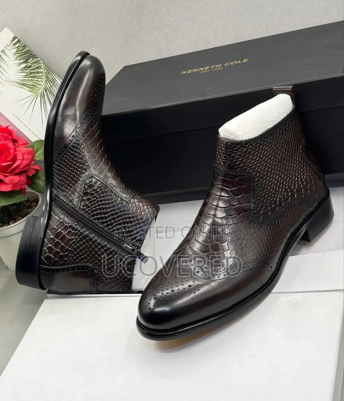 Kenneth Cole Zip Chelsea Boots