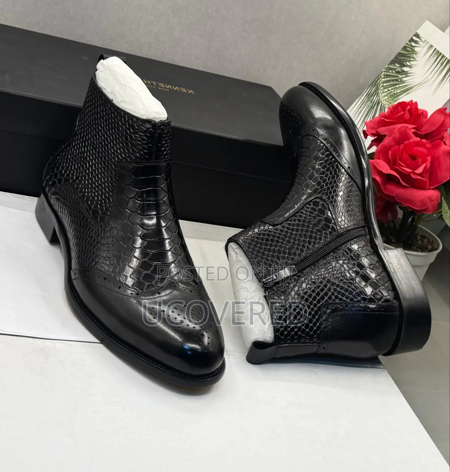 Kenneth Cole Zip Chelsea Boots