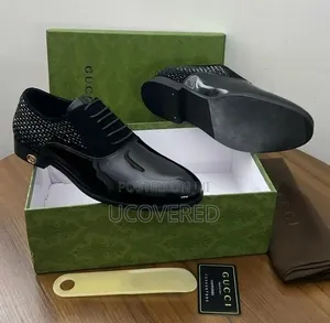 Gucci Shoes Feature Distinctive Black Patent Leather
