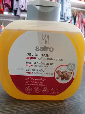 Sairo Bath and Shower Gel. Argan Natural Oils