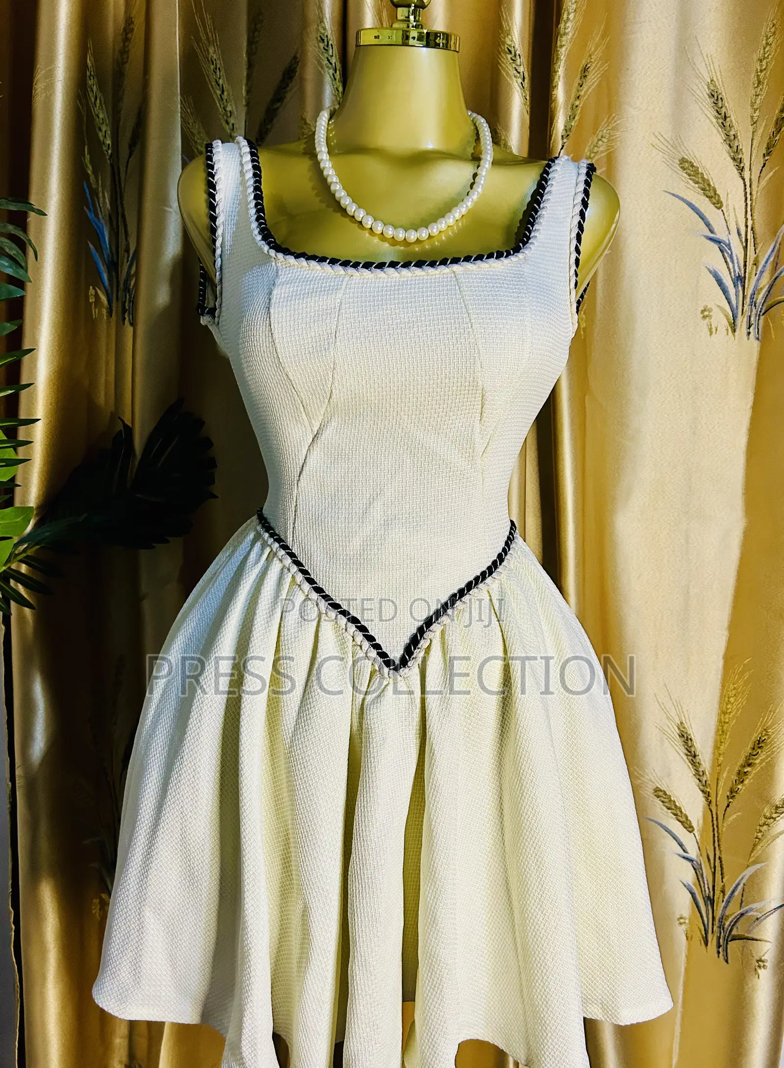 Elegant White Fit Flare Mini Dress | Party, Cocktail Casual Wear
