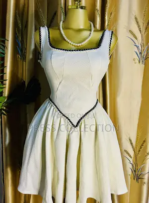 Elegant White Fit Flare Mini Dress | Party, Cocktail Casual Wear
