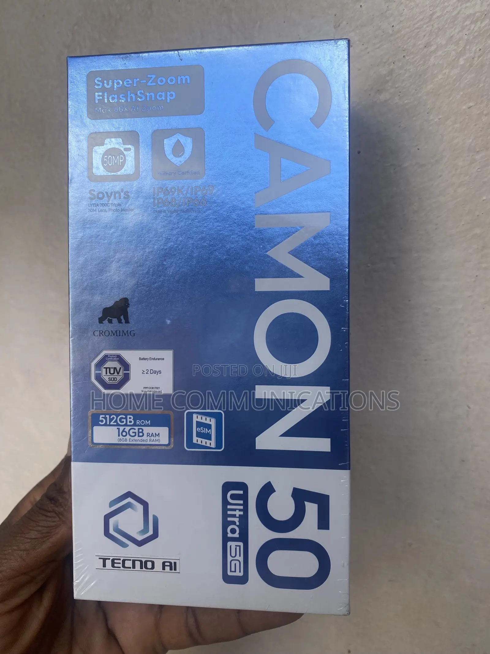 New Tecno Camon 50 Ultra 512 GB Gray