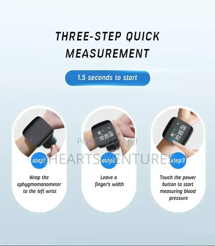 Rechargeable Wrist Blood Pressure Monitor