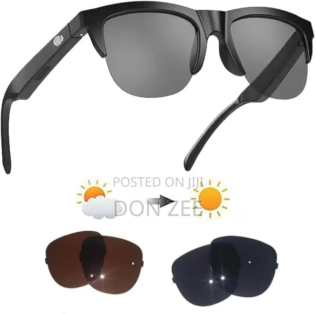 Smart Wireless Bluetooth Sunglasses Built-in Microphone Speakers Touch