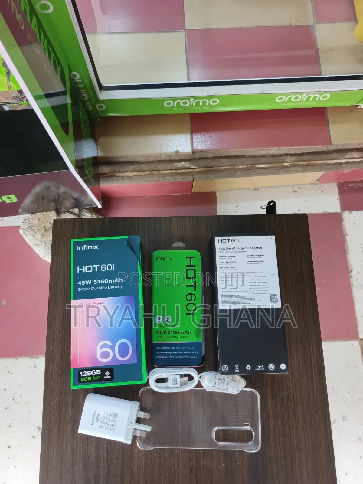 New Infinix Hot 60i 128 GB Silver