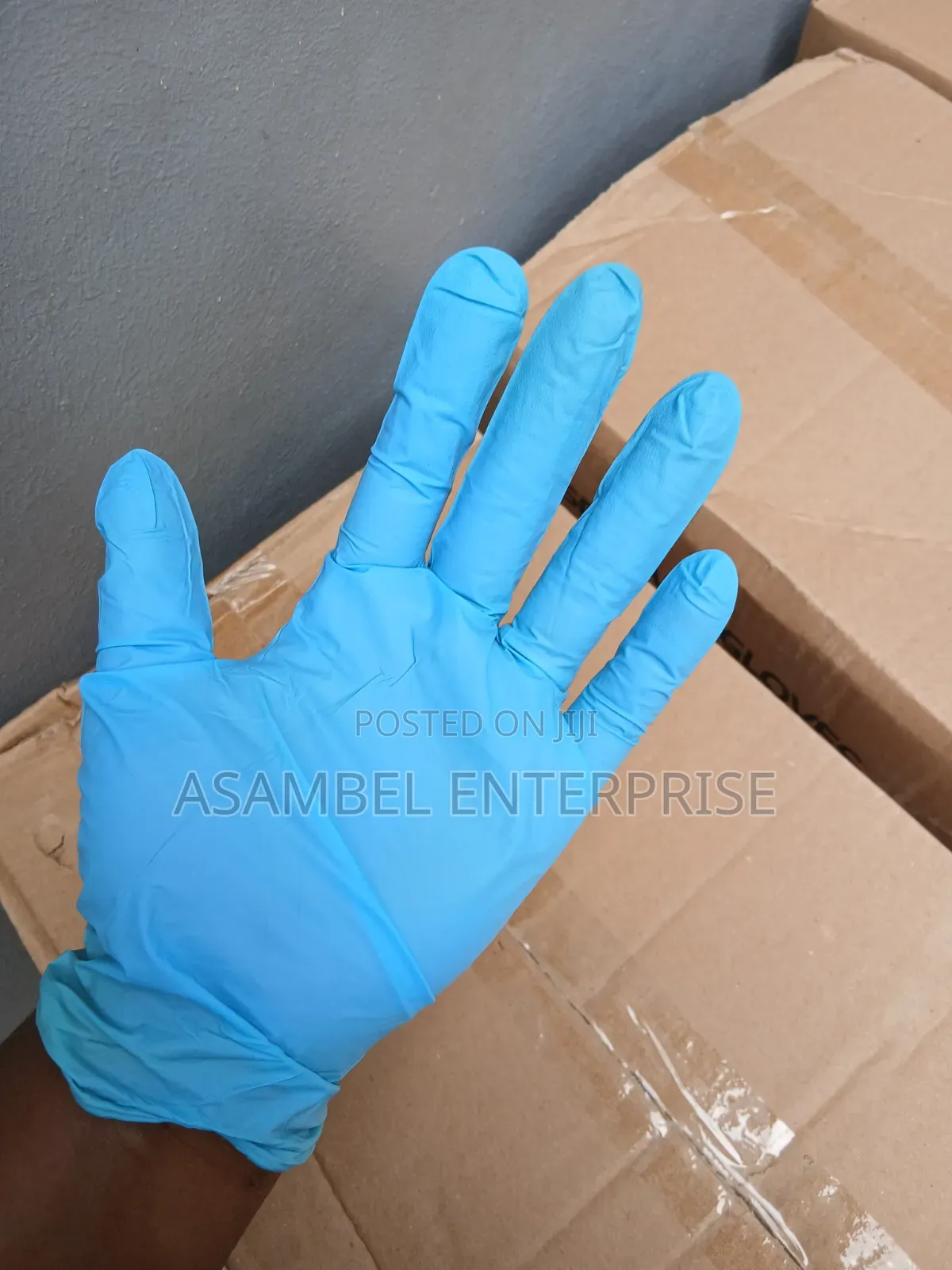Nitrile Powder Free Examination Gloves - Light Blue