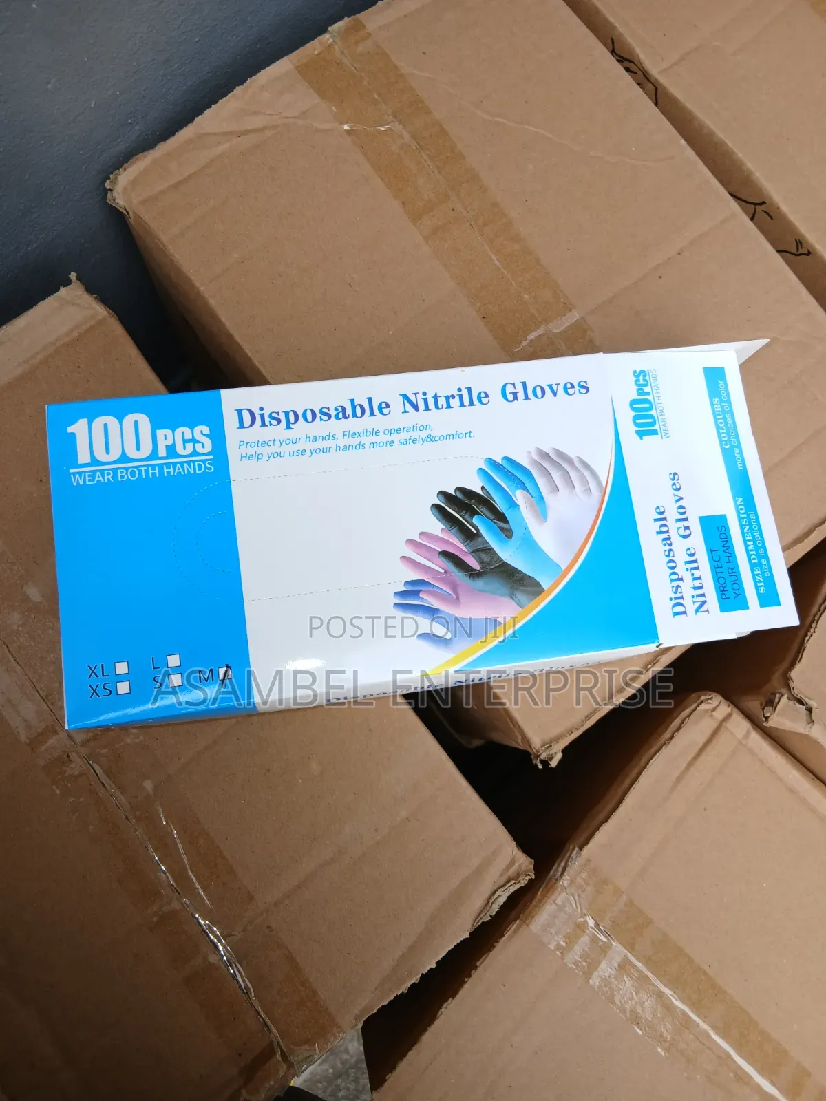 Nitrile Powder Free Examination Gloves - Light Blue
