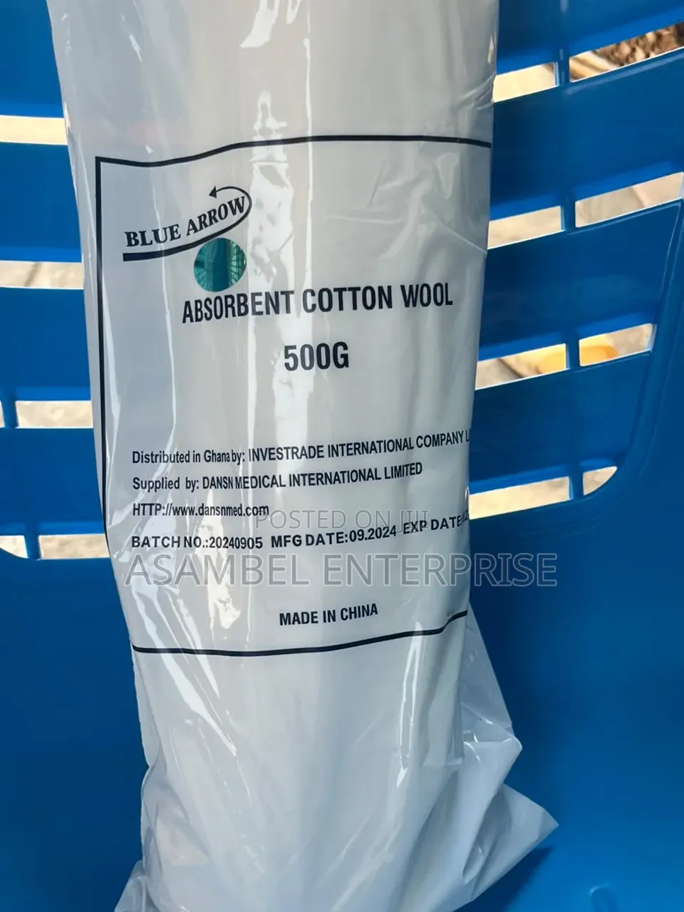 Premium Absorbent Cotton Wool 500g – Medical Grade