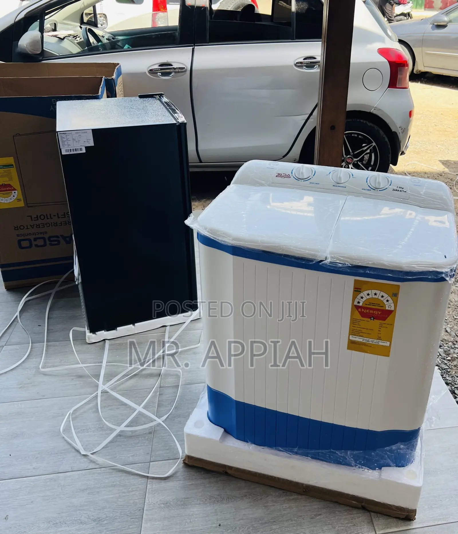 Quality Zara 7kg Semi-Automatic Washing Machine With Spin Timer.