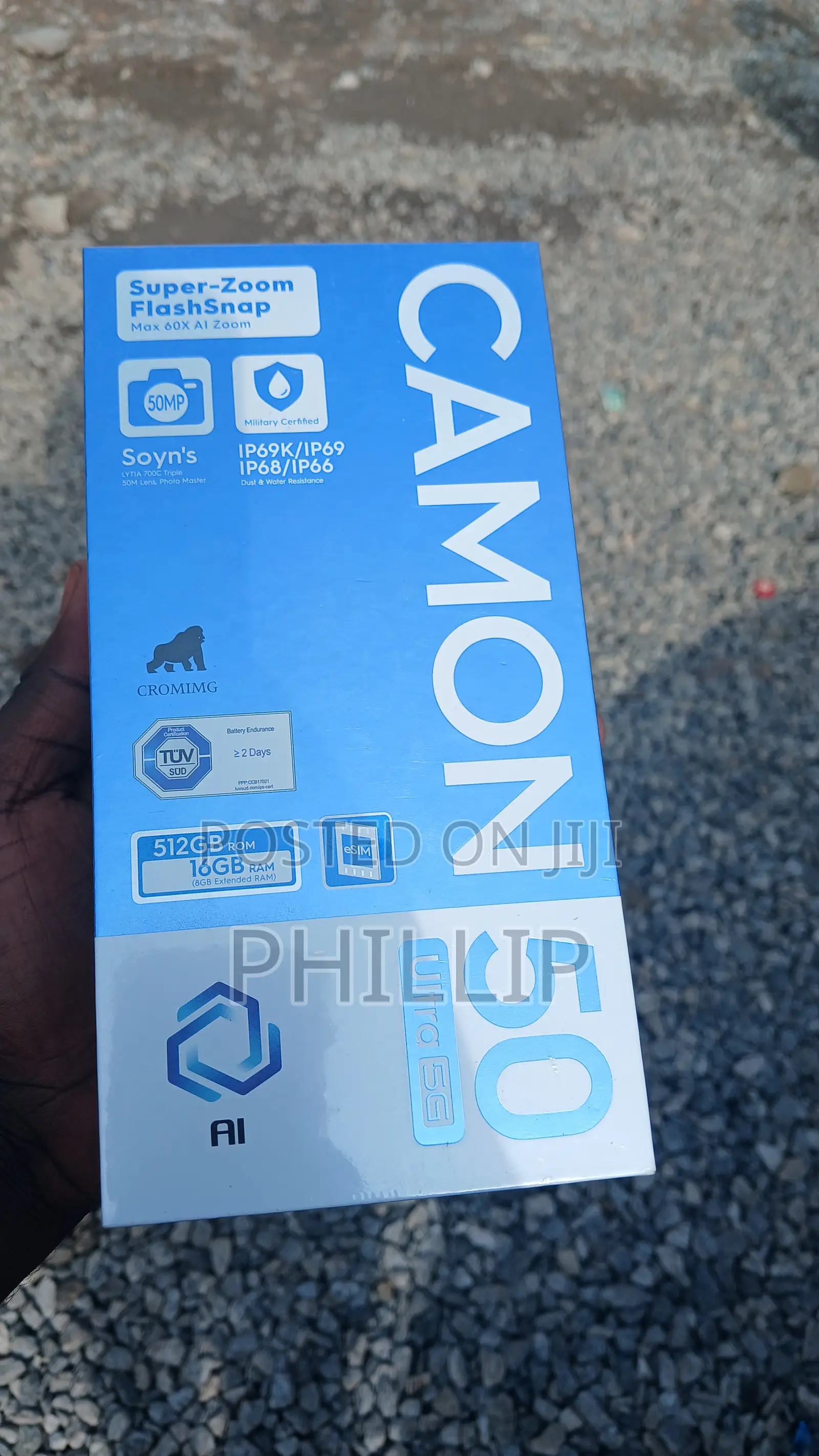 New Tecno Camon 50 Ultra 512 GB Black