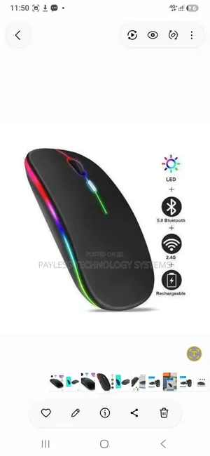 Logitech M150 Dual-Mode Wireless Mouse / Bluetooth Rechargeable
Mouse