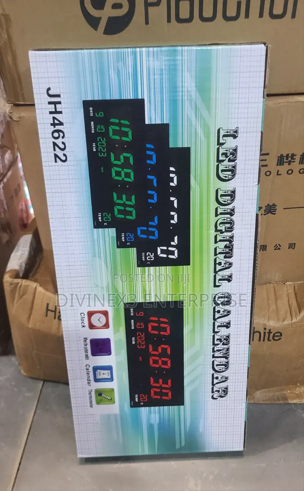 LED Digital Calendar Clock With Temperature Display