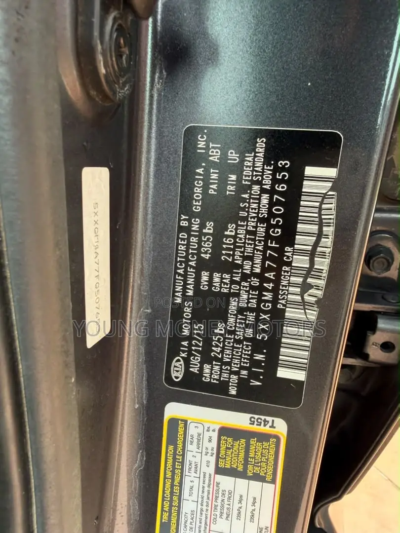 Kia Optima EX 4dr Sedan (2.4L 4cyl 6A) 2015 Gray