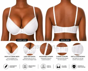 White Lace Line Bra