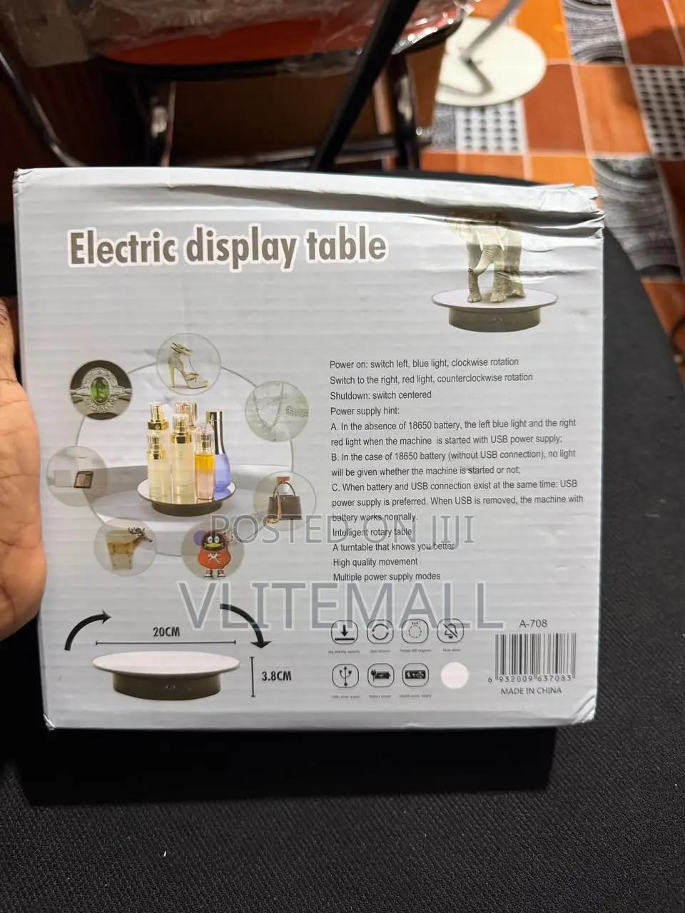 360-Degree Motorized Display Table