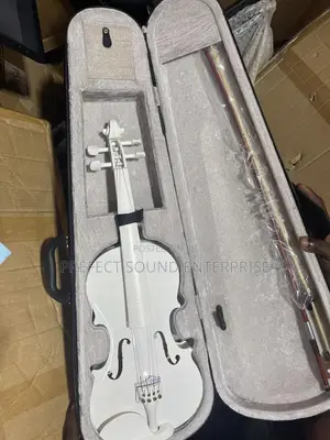 Full-Size 4/4 Wooden Violin Outfit With Bow and Carry Case